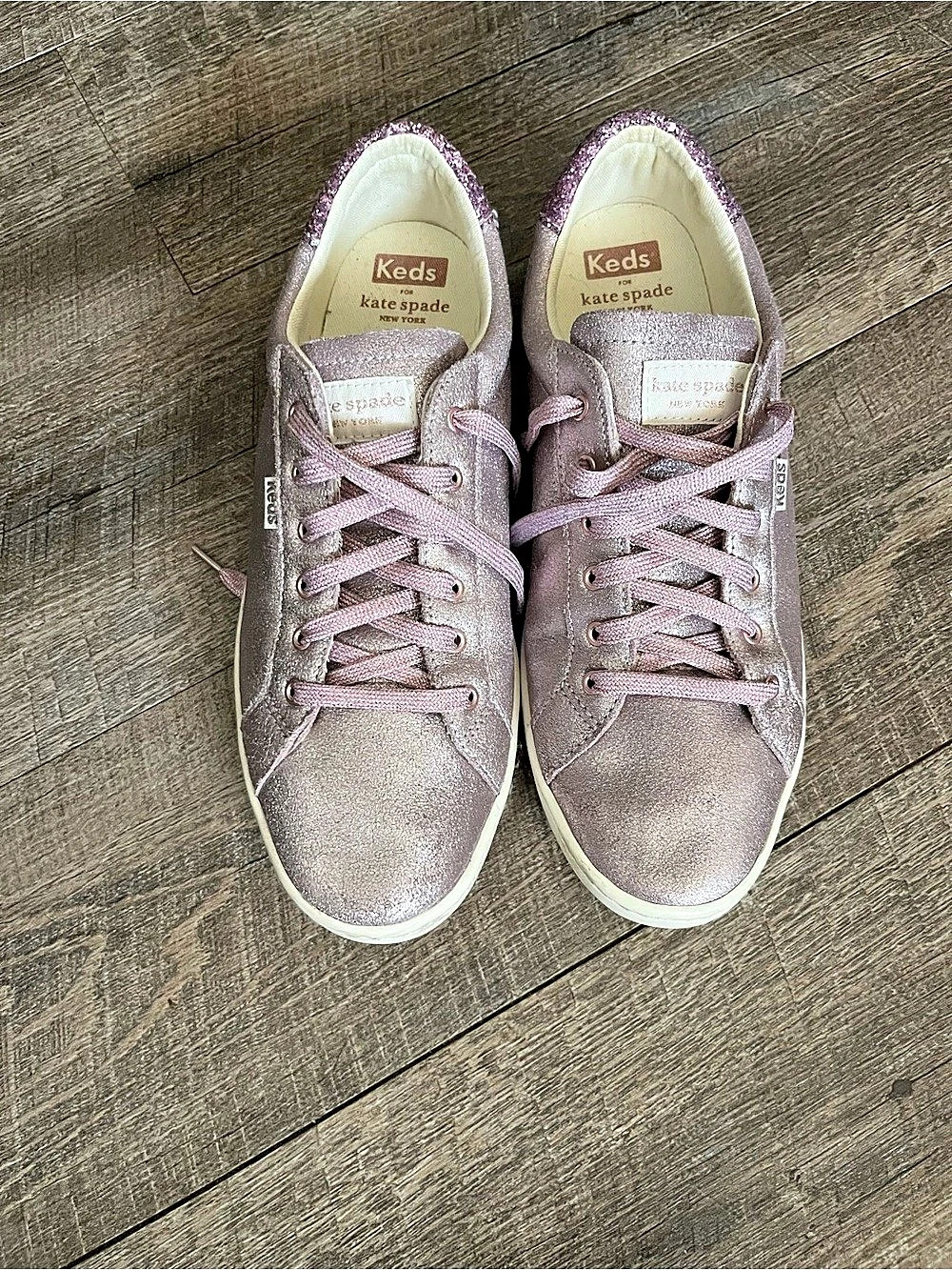 Keds Keds x Kate Spade New York Champion Glitter Sneakers Purple size 9.5